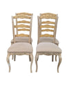 set of 4 vintage French Provincial dining chairs