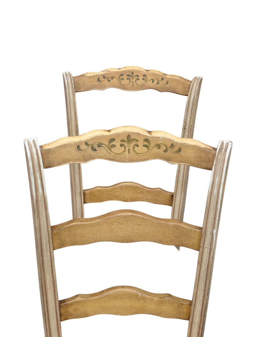 set of 4 vintage French Provincial dining chairs