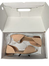 Penn. Penningtons Nude Suede-Look Block Heel Flats - Size 8W