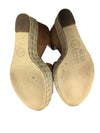 Michael Kors Giovanna Wedge Sandals - Size 8M, Tan Leather