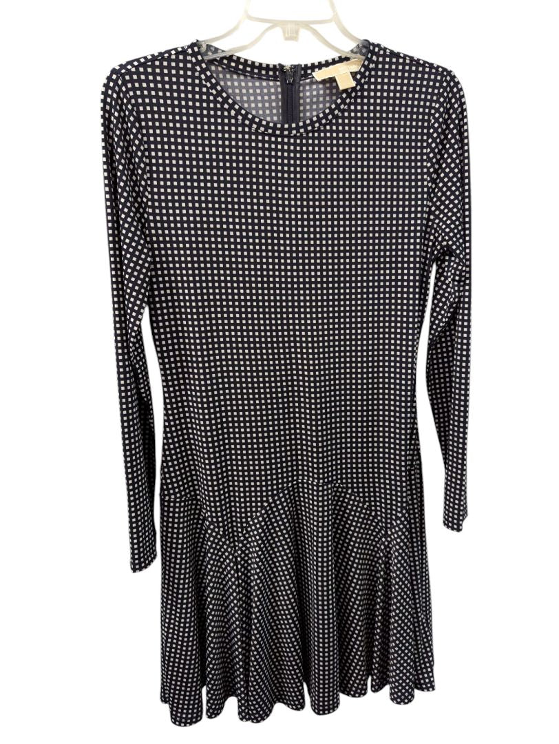 Michael Kors Geometric Print Long-Sleeve Dress (Women’s, Size Medium)