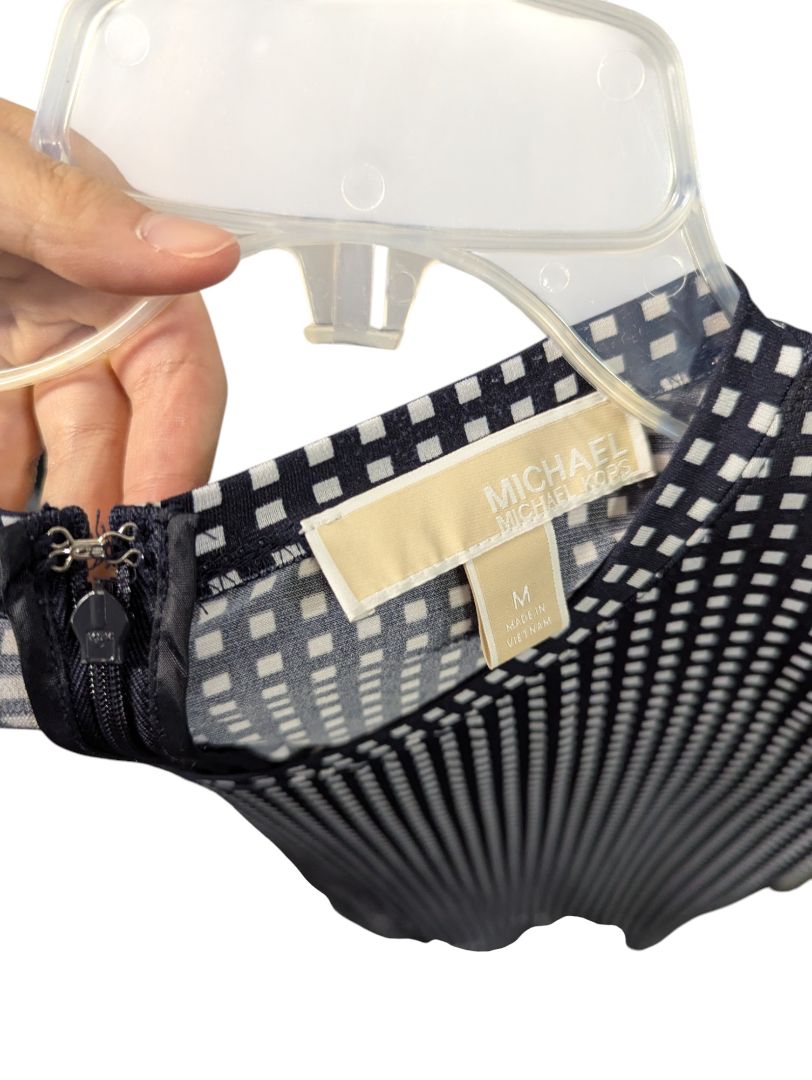 Michael Kors Geometric Print Long-Sleeve Dress (Women’s, Size Medium)