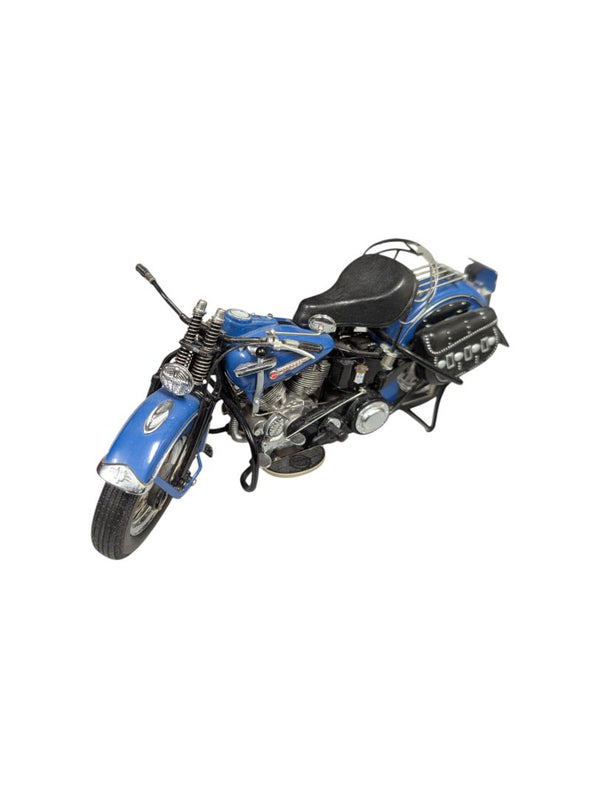 Franklin Mint Harley Davidson Panhead Diecast Motorcycle 1:10 Model With Display Case