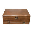 Vintage Silver-Plated Flatware Set in Wooden Chest