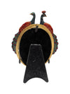 Bombay 5-Piece Peacock Accessory Set - Magnifier, Frame, Clock, Letter Opener, and Tray