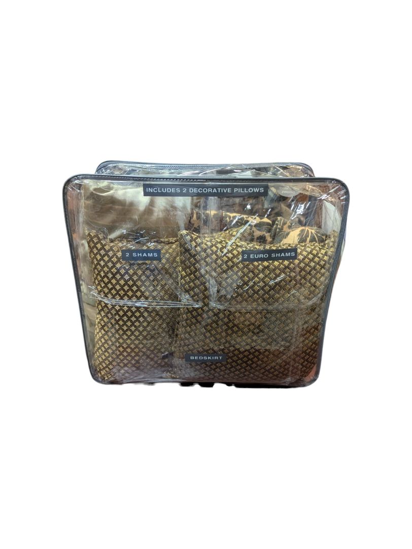 Throw Blanket and 3 Decorative Pillows