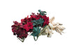 Holiday Poinsettia Floral Décor Lot – Artificial Arrangements & Garlands