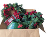 Christmas Décor Lot – Wreath, Garland & Tree Stand