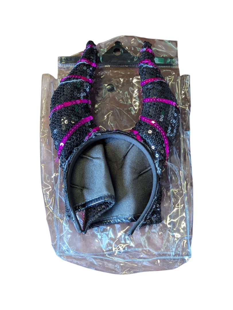 Black Sequin Maleficent Costume Set