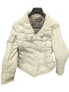 Danier Genuine Leather Quilted Puffer Jacket – Cream