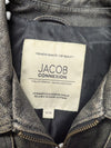 Jacob Connexion Distressed Black Leather Jacket – Size M