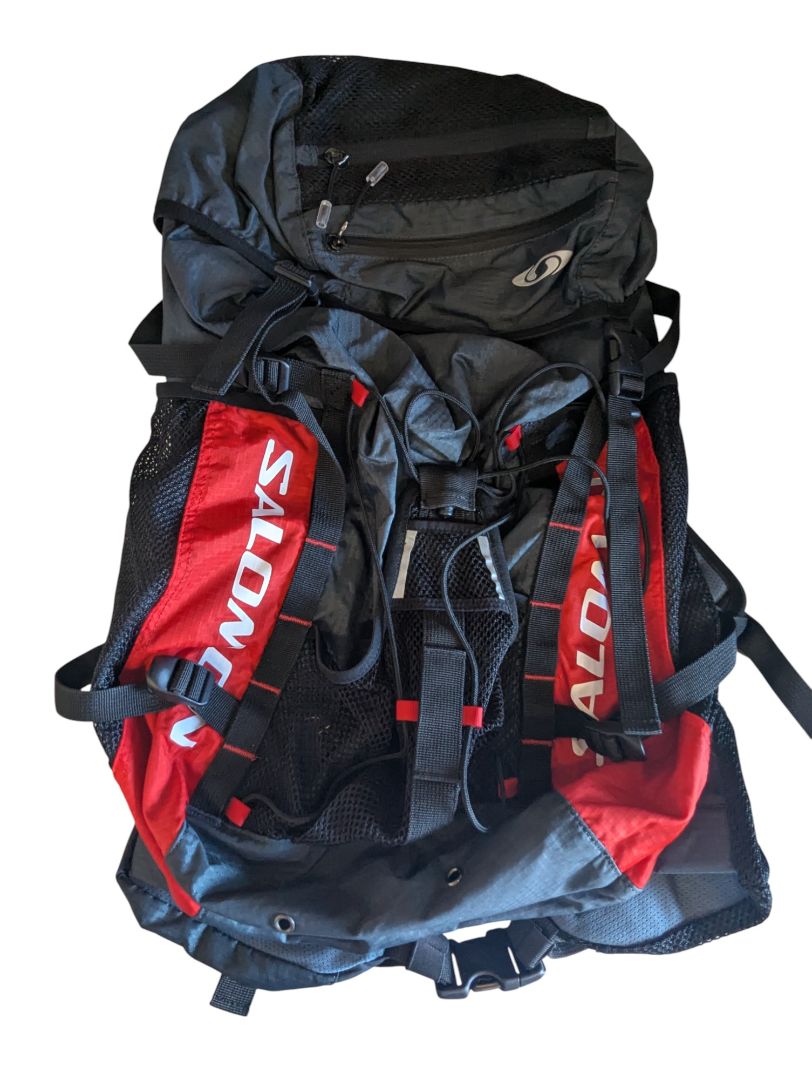 Salomon Hiking / Outdoor Backpack (Red & Black)