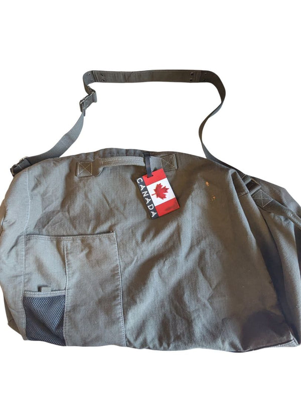 Military-Style Heavy-Duty Canvas Duffel Bag