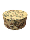 Vintage Hat Box with 2 Hats – Leopard Trim & Embroidered Felt Bowler