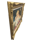 Vintage Framed Oil Painting – Children Portrait Signed A.N. Schurath