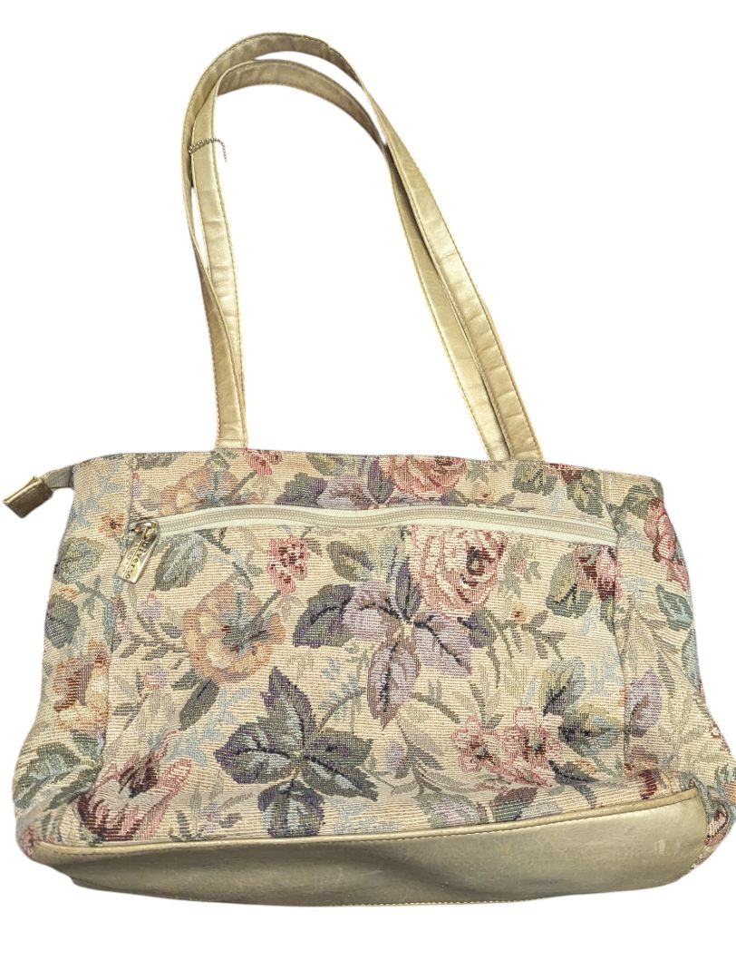 Vintage Diverso Floral Tapestry Shoulder Bag