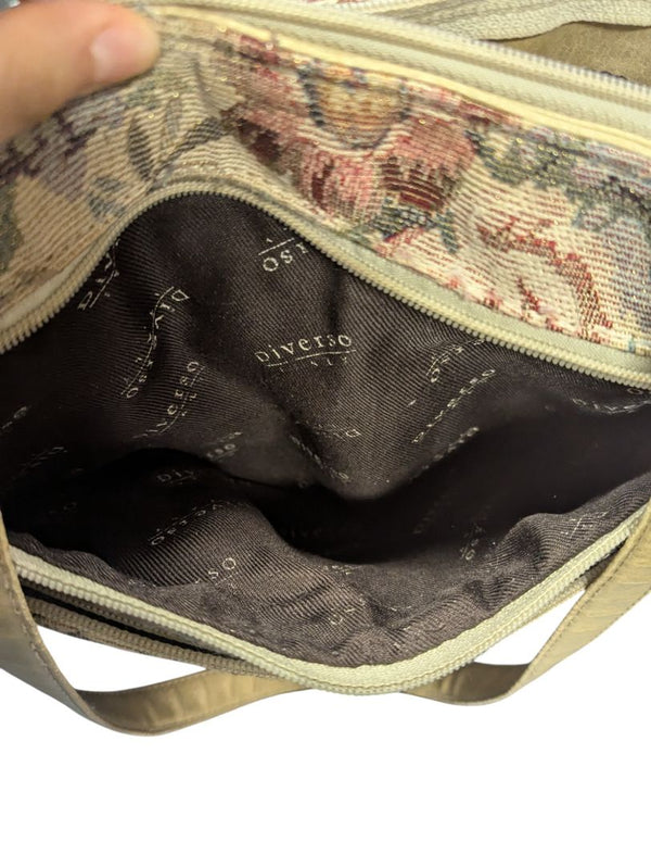 Vintage Diverso Floral Tapestry Shoulder Bag