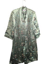 Vintage Asian-Inspired Satin Brocade Jacket