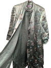 Vintage Asian-Inspired Satin Brocade Jacket