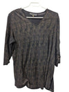 Woman Sophisticate Black Tunic Top