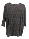 Woman Sophisticate Black Tunic Top