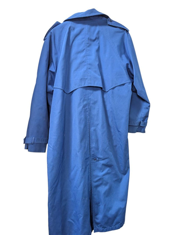 Vintage Blue Trench Coat