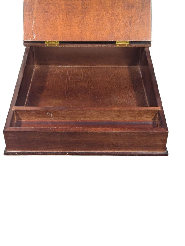 Vintage wooden lap desk / writing slope