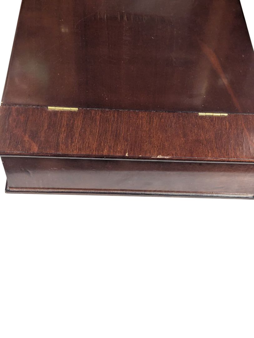 Vintage wooden lap desk / writing slope