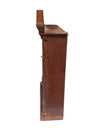 Vintage Wooden Wall Display Cabinet with Mirrored Back