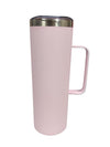 Indigo Pink Stainless Steel Travel Mug with Handle