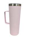Indigo Pink Stainless Steel Travel Mug with Handle