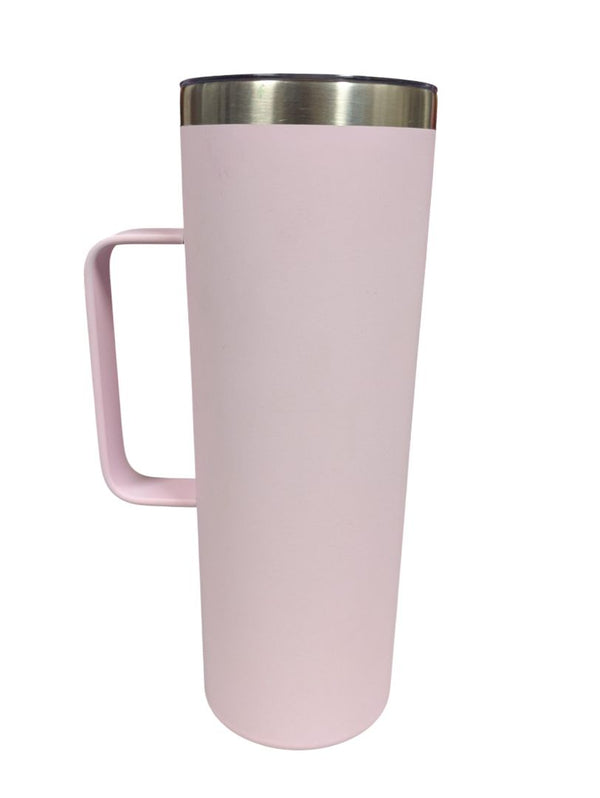 Indigo Pink Stainless Steel Travel Mug with Handle