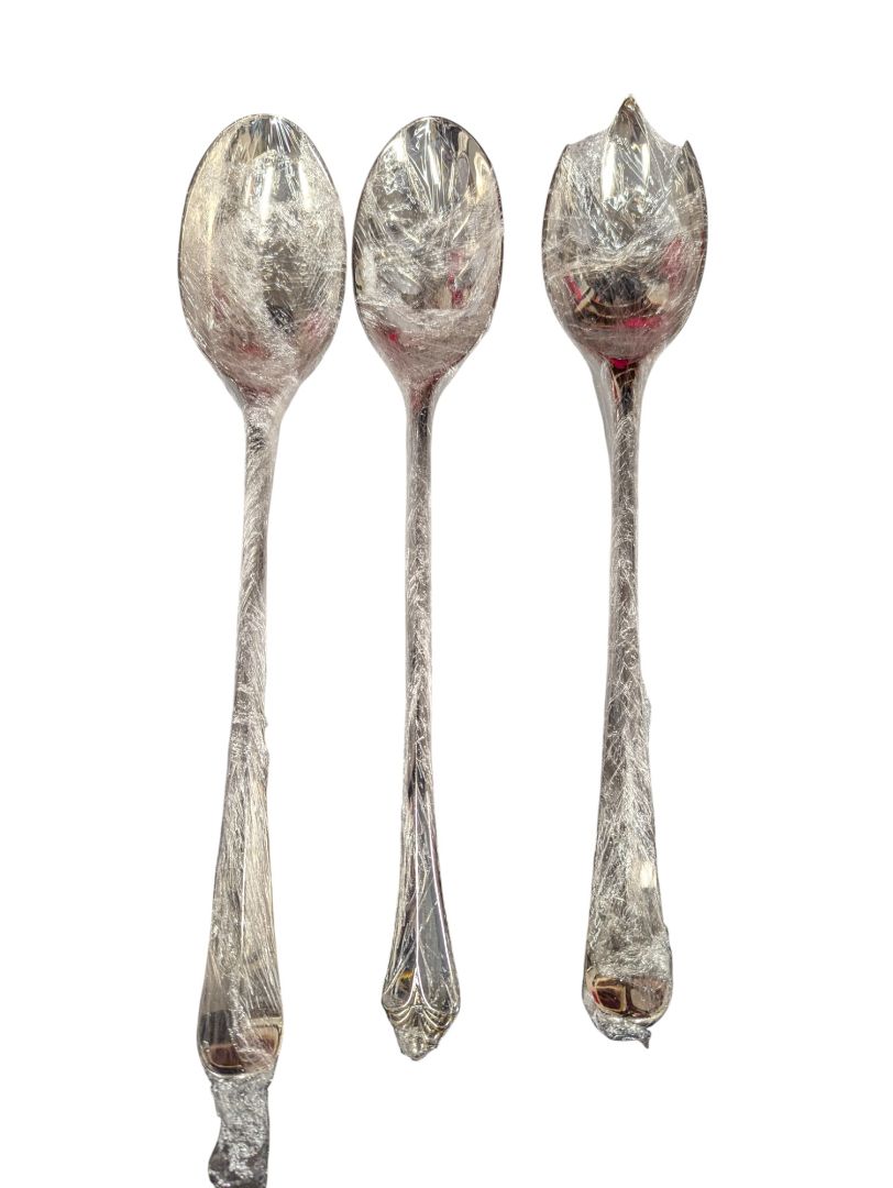 Set of 3 Large Serving Spoons – Stainless Steel