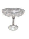 Large Clear Glass Compote Pedestal Bowl