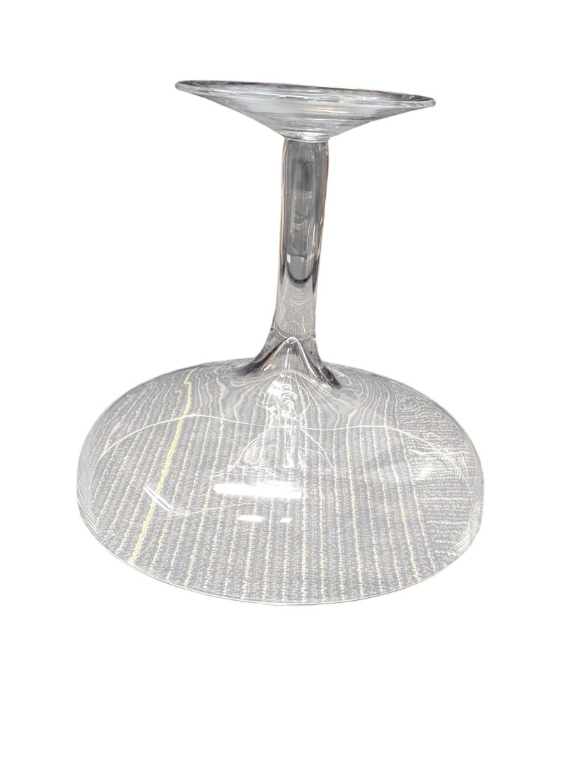 Large Clear Glass Compote Pedestal Bowl