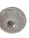 Crystal Rhinestone Beaded Candle Holder – Silver Base