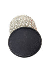 Crystal Rhinestone Beaded Candle Holder – Silver Base
