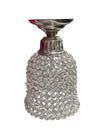 Crystal Rhinestone Beaded Candle Holder – Silver Base