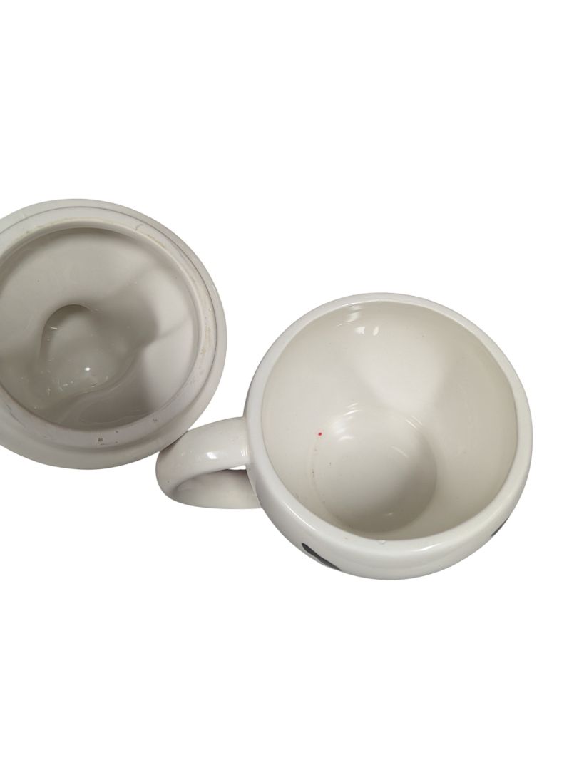 Dalmatian Dog Ceramic Mug with Lid
