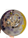 Hand-Blown Glass Hanging Orb Ornament – Multicolor Art Glass