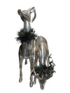 Pair of Silver Reindeer Figurines