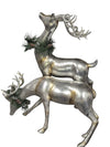 Pair of Silver Reindeer Figurines