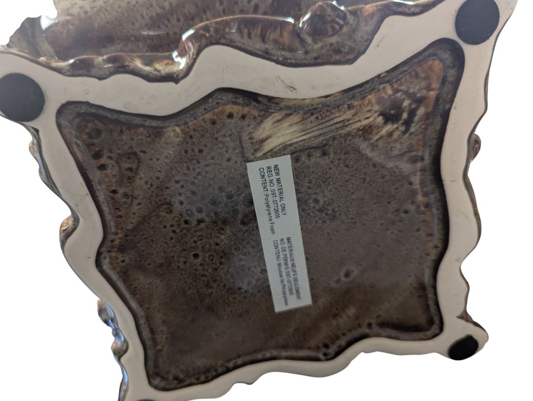 Pair of Decorative Silk Floral Arrangements in Ornate Planters