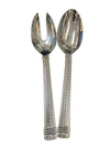 Silver-Tone Metal Salad Serving Set (Fork & Spoon)