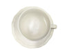 Set of 12 White Porcelain Cup & Saucer Sets