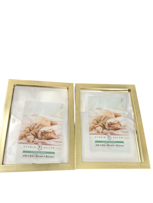 Pair of Studio Décor Expressions Gold Tabletop Frames