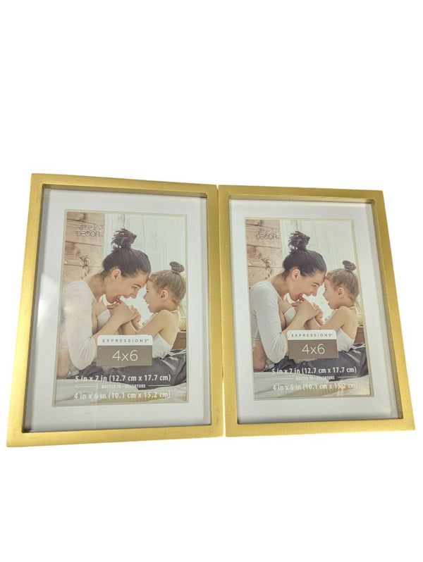 Pair of Studio Décor Expressions Gold Frames