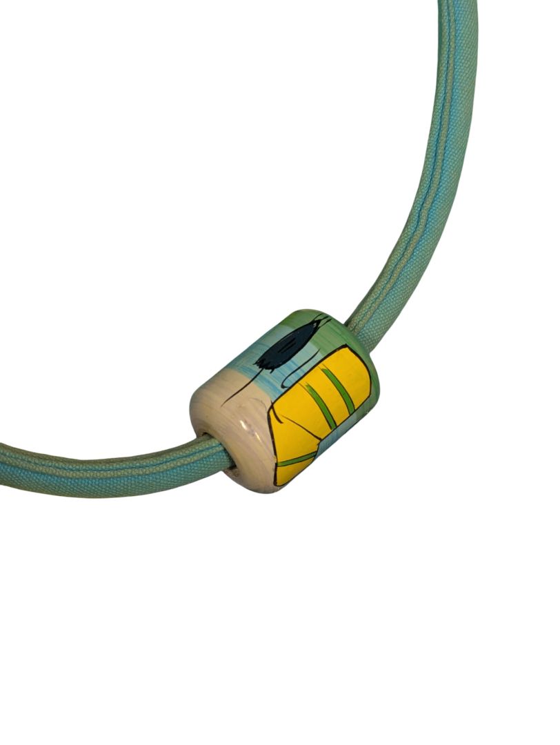 Sally Huss Beach Tote Bag – Colorful Umbrella & Lounge Chair Design