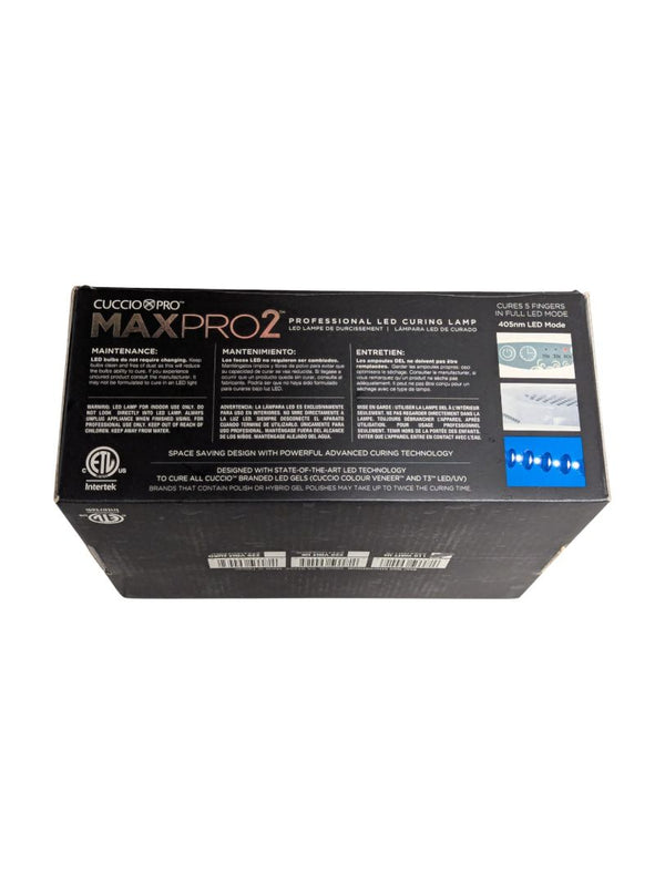 Cuccio Pro MaxPro2 LED Nail Lamp – No Adapter / Manual