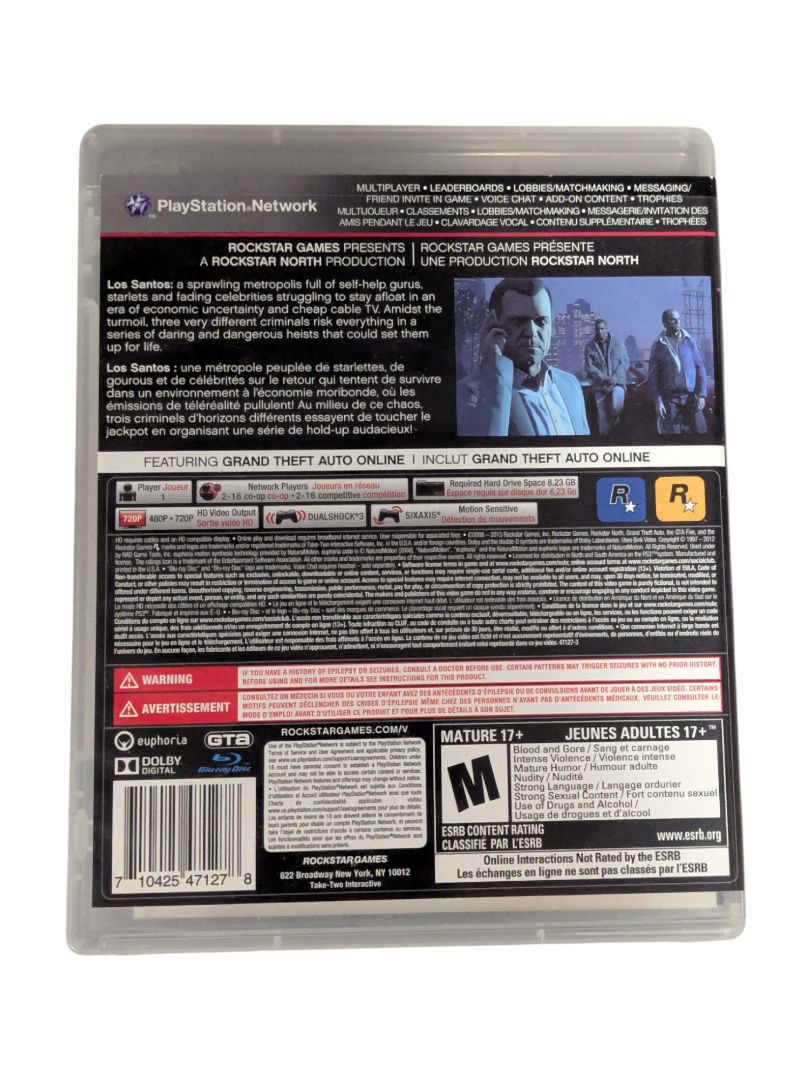 Grand Theft Auto V for PlayStation 3